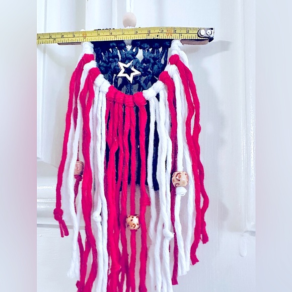 🇺🇸Soul Embellishments USA American🇺🇸Vehicle Decor+Air Freshener Macramé … - Picture 4 of 12